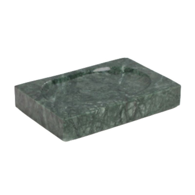Seifenablage aus grünem Naturmarmor Bad