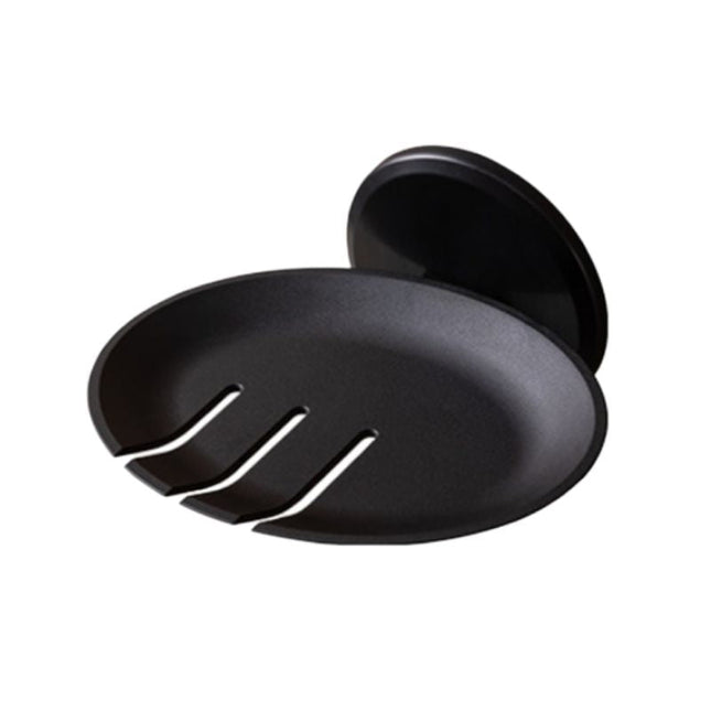 Runder Design Wand-Seifenhalter schwarz