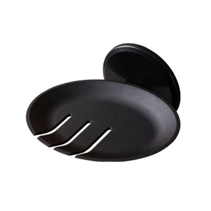 Runder Design Wand-Seifenhalter schwarz