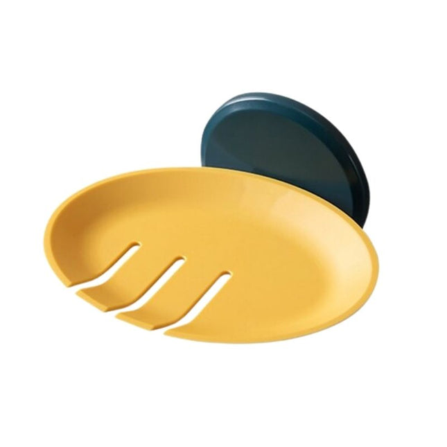 Runder Design Wand-Seifenhalter schwarz