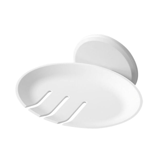 Runder Design Wand-Seifenhalter schwarz