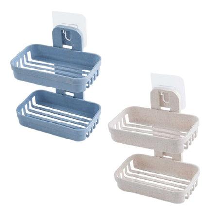 Doppel-Seifenhalter für Wand ohne Bohren