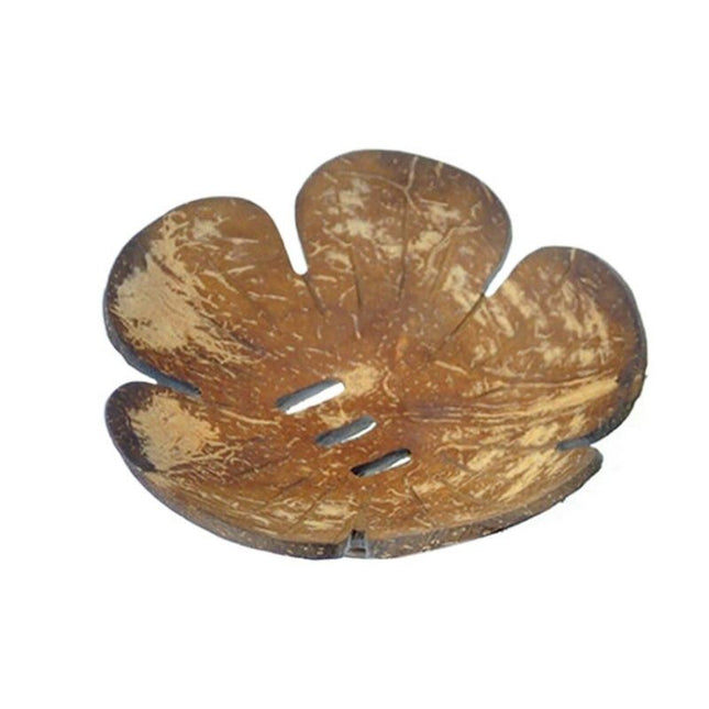 Natürliche Seifenschale aus echter Kokosnuss