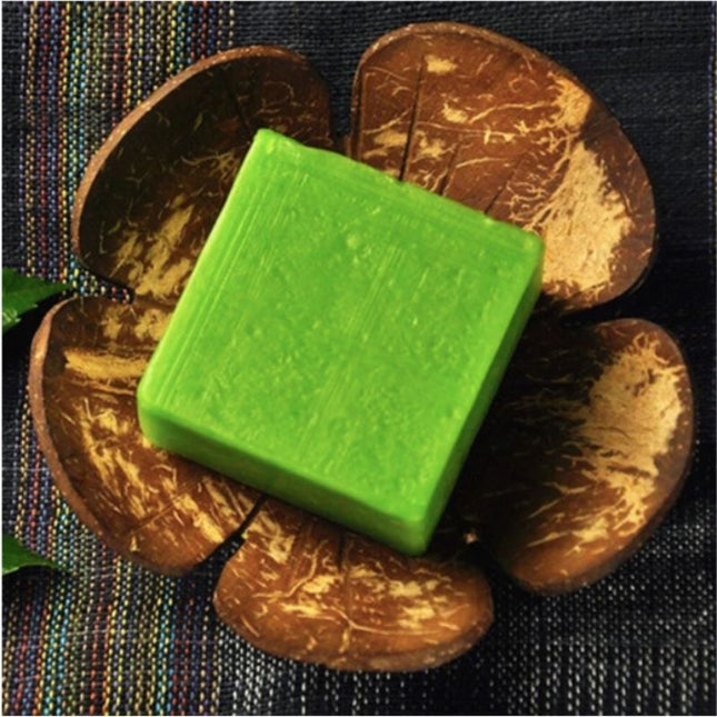 Natürliche Seifenschale aus echter Kokosnuss