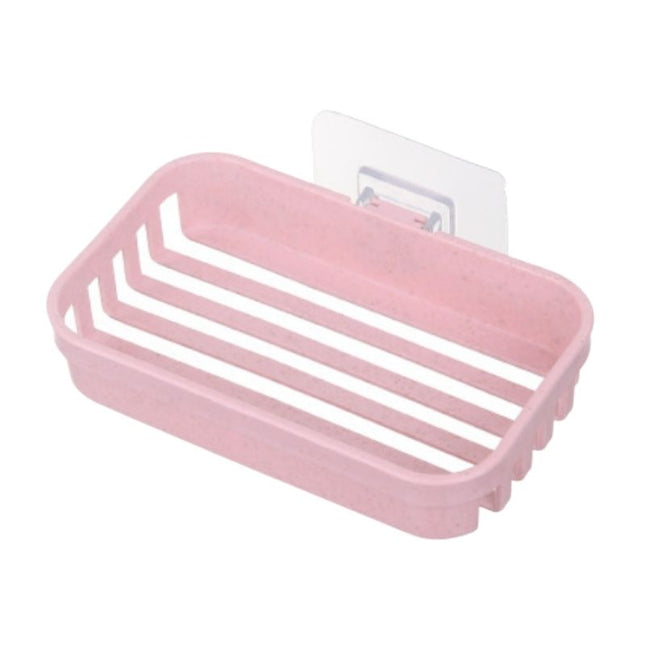 Selbstklebender Duschkorb als Seifenablage