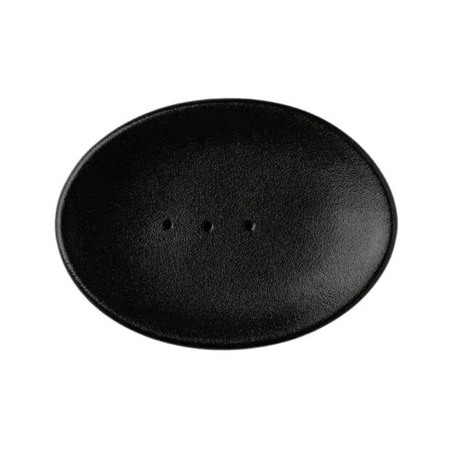 Ovale Keramik-Seifenschale mit Löchern