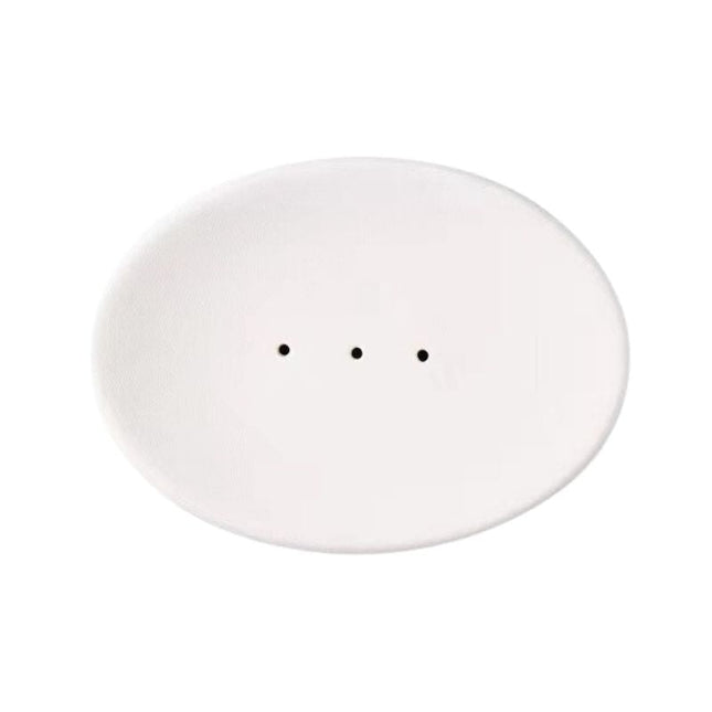 Ovale Keramik-Seifenschale mit Löchern