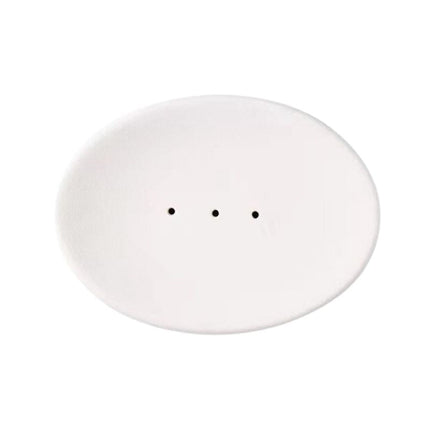 Ovale Keramik-Seifenschale mit Löchern