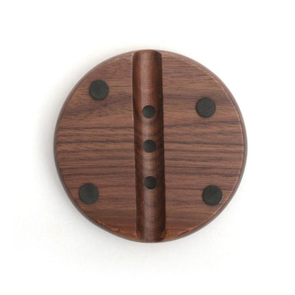 Runde Seifenablage aus massivem Holz