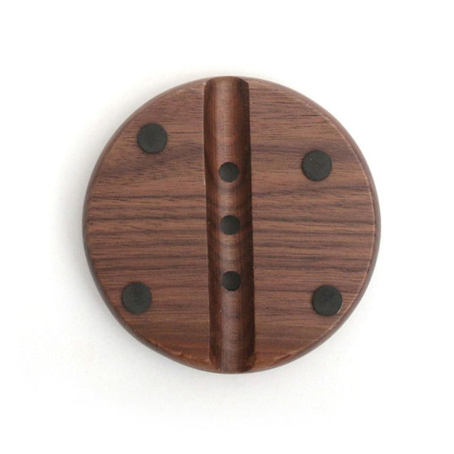 Runde Seifenablage aus massivem Holz