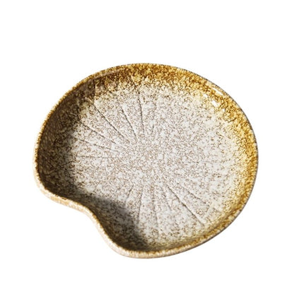 Gespränkelte Keramik Seifenschale Seerose