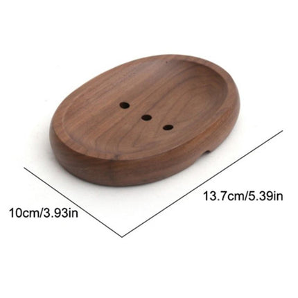 Ovale Seifenschale aus natürlichem Holz