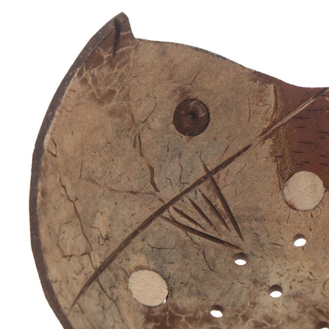 Handgemachte Seifenschale Fisch aus Kokosnuss