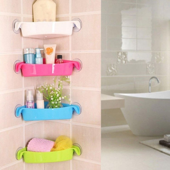 Eckablage für die Dusche mit Saugnapf