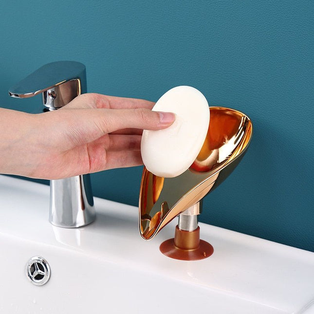 Design Seifenschale mit Saugnapf Gold