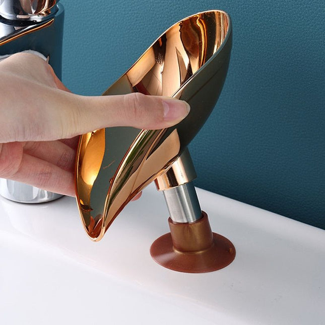 Design Seifenschale mit Saugnapf Gold