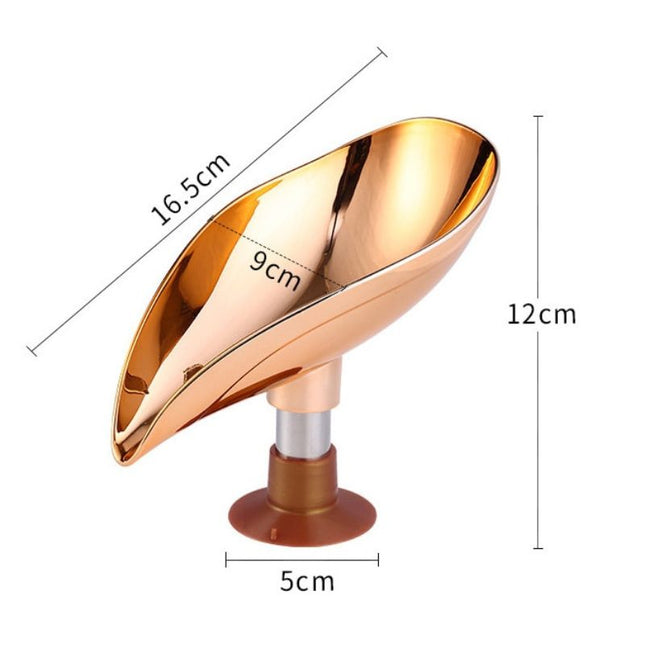 Design Seifenschale mit Saugnapf Gold