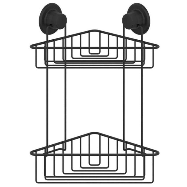 Eckduschregal mit 2 Etagen ohne Bohren