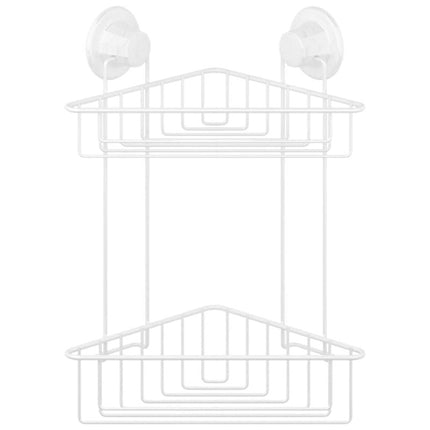 Eckduschregal mit 2 Etagen ohne Bohren