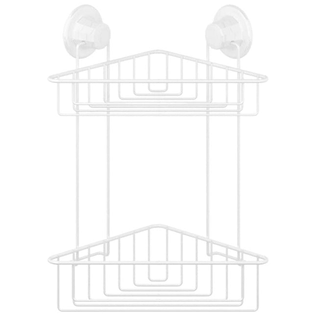 Eckduschregal mit 2 Etagen ohne Bohren