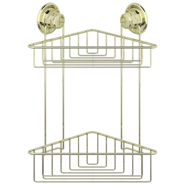 Eckduschregal mit 2 Etagen ohne Bohren